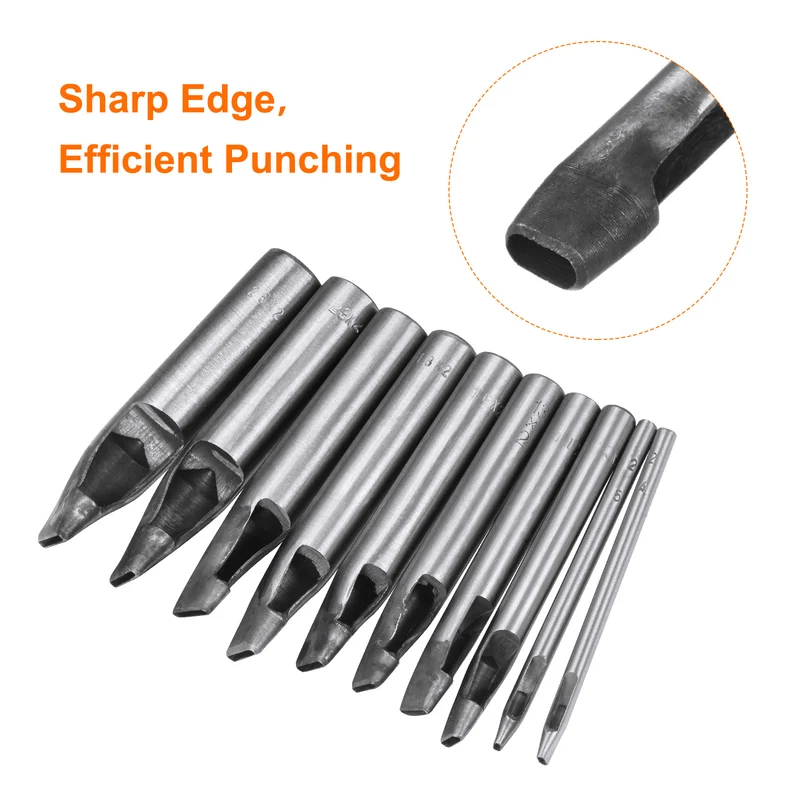Leather Oval Hole Punch 5x3mm Belt Hole Puncher for Leather Crafting