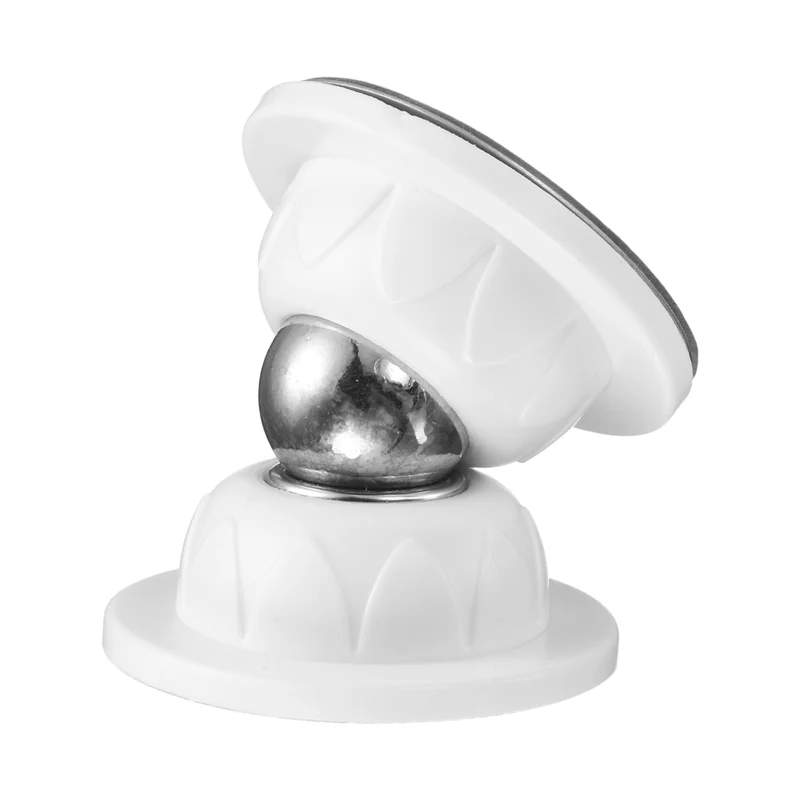 1.9" Magnetic Door Stoppers, Silicone Door Stop with Adhesive, White