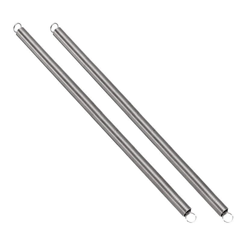 Extension Spring 2pcs Wire Dia 0.03" OD 0.31" Free Length 7.5"