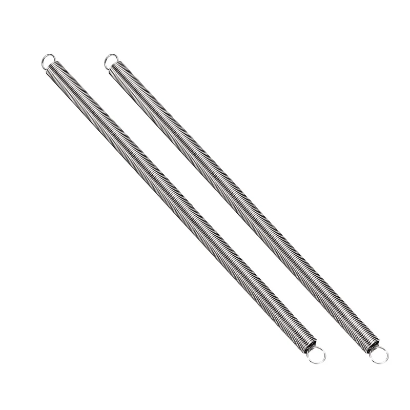 Extension Spring 2pcs Wire Dia 0.03" OD 0.31" Free Length 7.1"