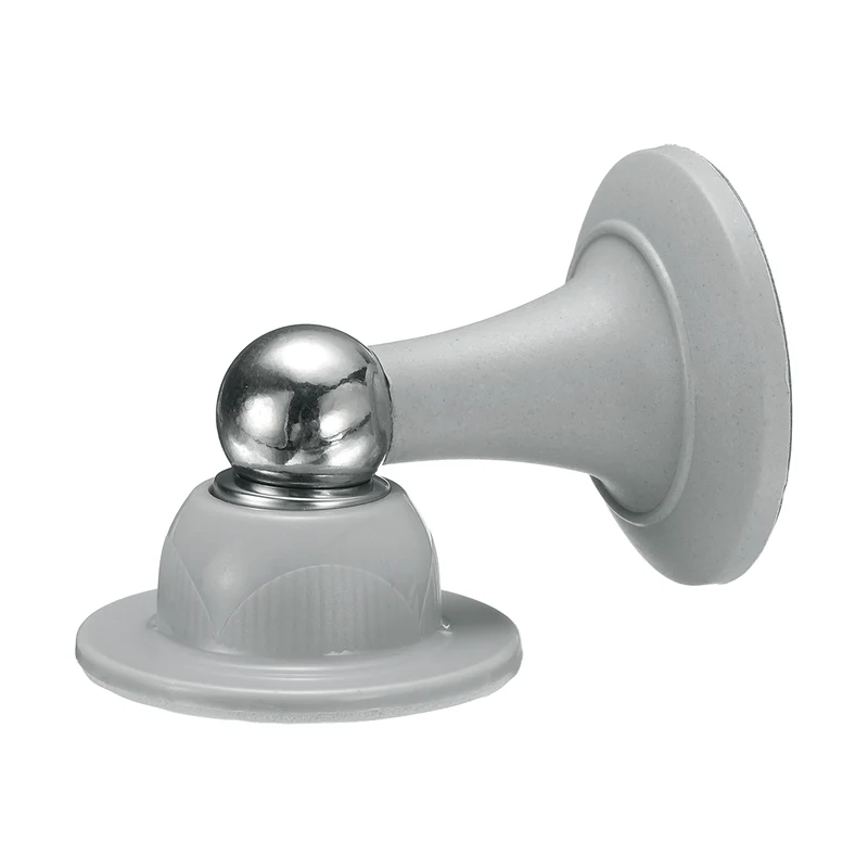 3" Magnetic Door Stoppers, Magnetic Door Catch with Adhesive, Gray