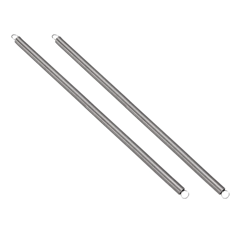 Extension Spring 2pcs Wire Dia 0.028" OD 0.28" Free Length 7.9"