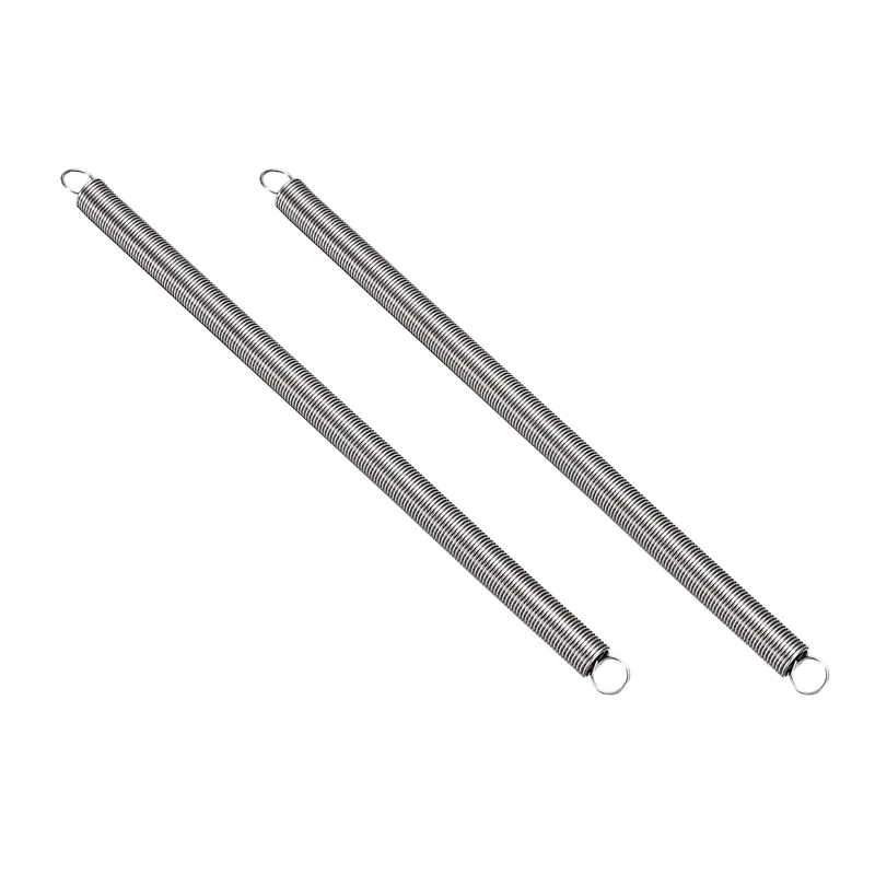 Extension Spring 2pcs Wire Dia 0.028" OD 0.28" Free Length 5.9"