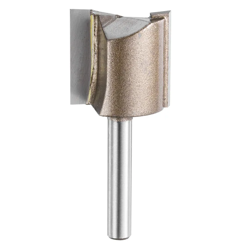 Straight Router Bit 1/4 Shank 63/64" Cutting Dia 2 Flutes 0.98" YG6 Carbide
