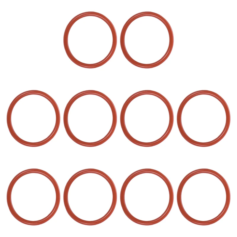 10Pcs Silicone O-Ring 40mm OD 34mm ID 3mm Width VMQ Sealing Gasket, Red