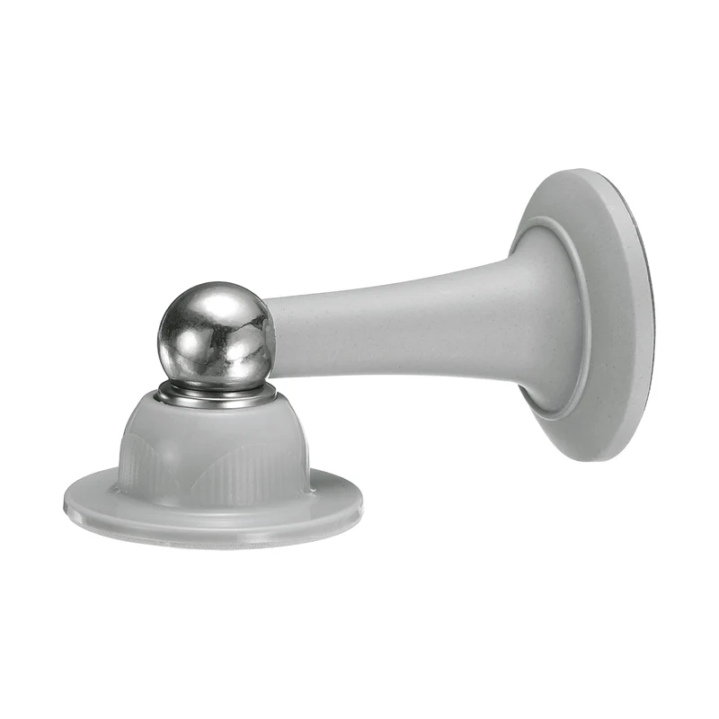 3.8" Magnetic Door Stoppers, Magnetic Door Catch with Adhesive, Gray