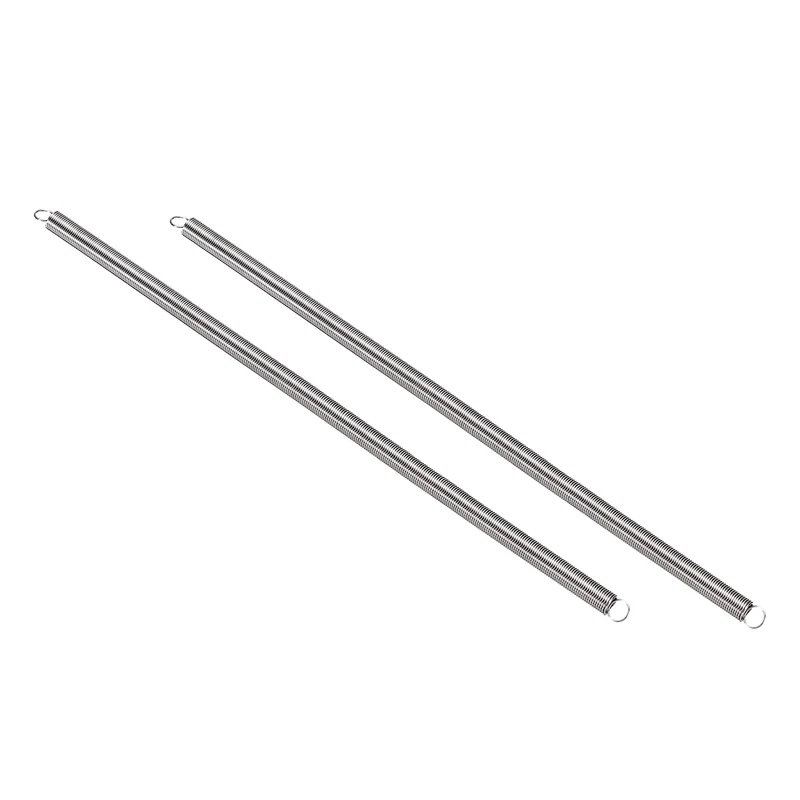 Extension Spring 2pcs Wire Dia 0.024" OD 0.24" Free Length 7.5"
