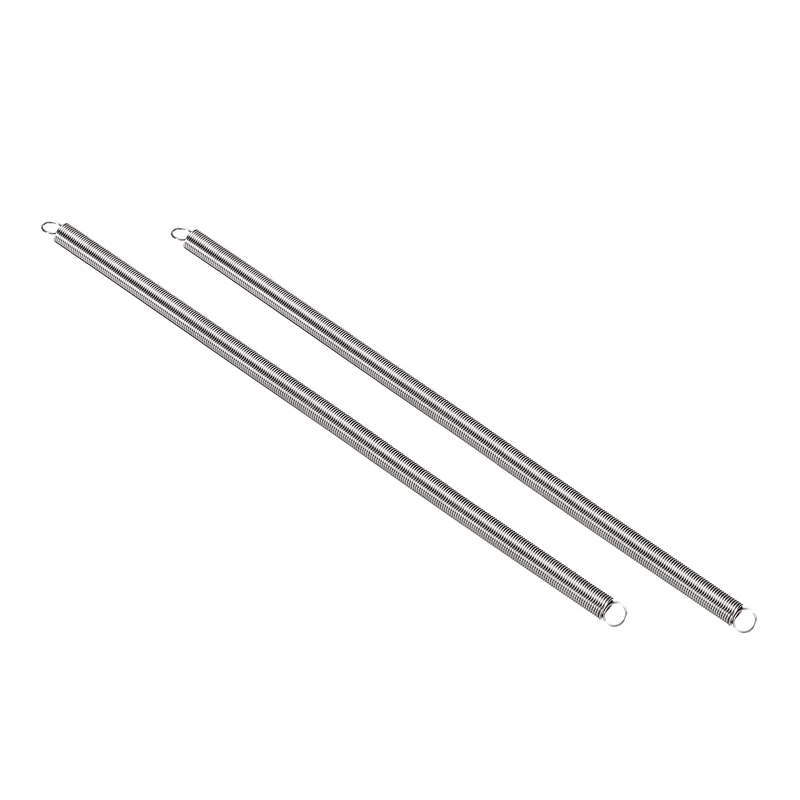 Extension Spring 2pcs Wire Dia 0.024" OD 0.24" Free Length 7.1"