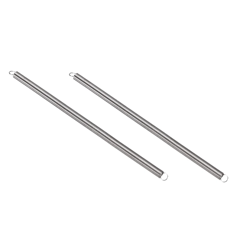 Extension Spring 2pcs Wire Dia 0.024" OD 0.24" Free Length 6.3"