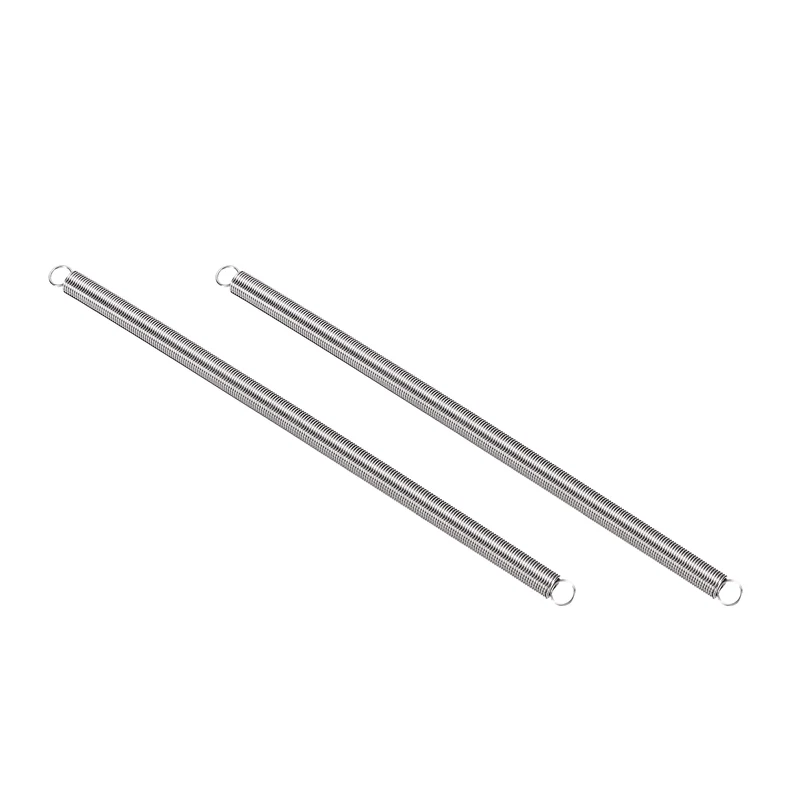 Extension Spring 2pcs Wire Dia 0.024" OD 0.24" Free Length 5.5"