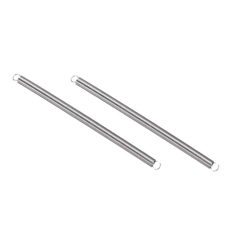 Extension Spring 2pcs Wire Dia 0.024" OD 0.24" Free Length 5.1"