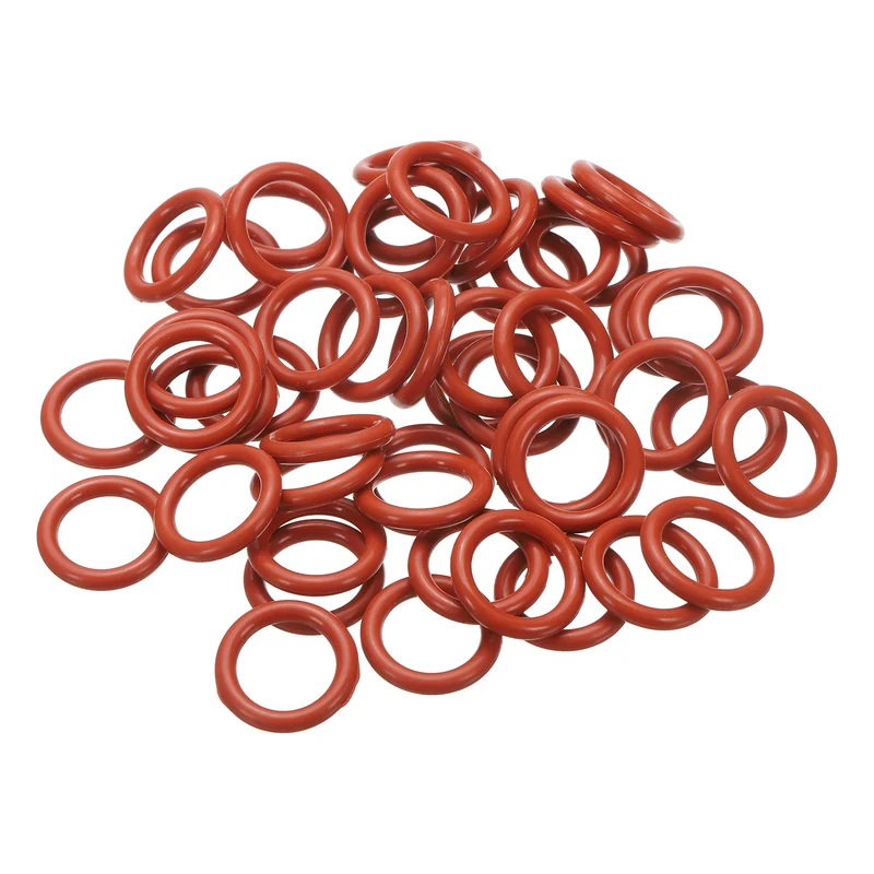 50Pcs Silicone O-Ring 22mm OD 16mm ID 3mm Width VMQ Sealing Gasket, Red