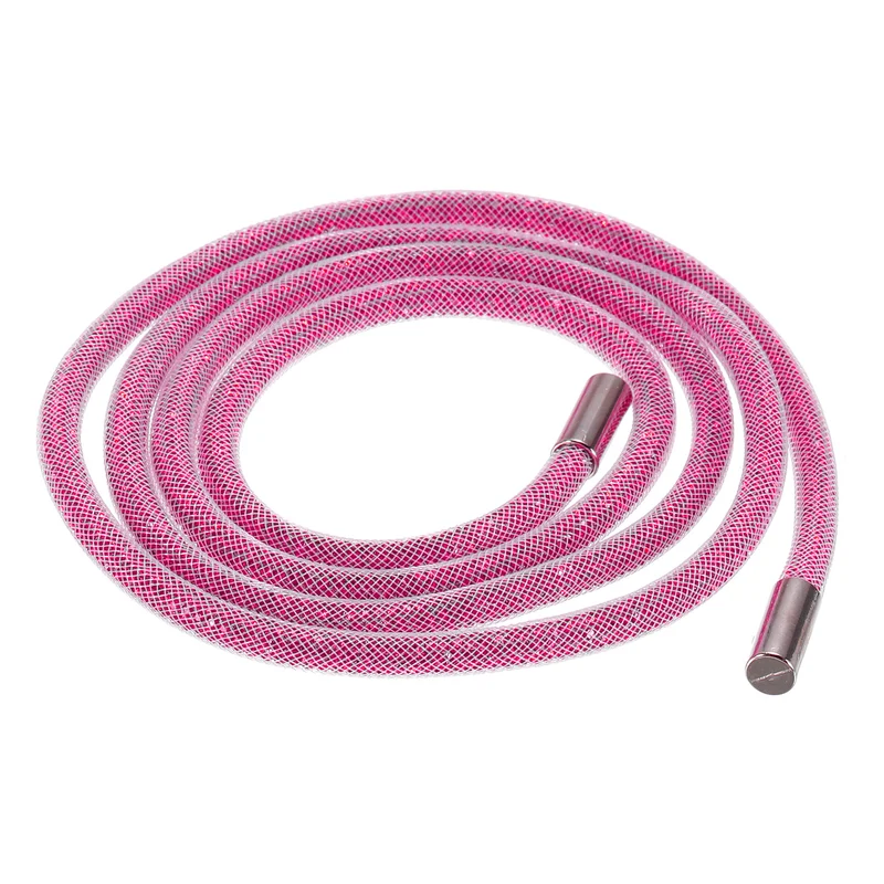 6mm x 120cm Rhinestone Rope Crystal Rope Pink Mesh Pink Diamond