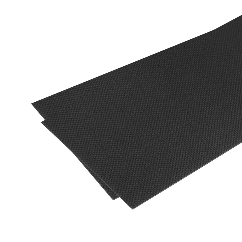 2 Pcs Carbon Fiber Sheet 250×100×1.5mm Glossy Surface Plain Weave Panel Sheet