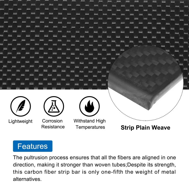 1 Pcs Carbon Fiber Sheet 500x400x4mm Matte Finish Plain Weave Panel Sheet