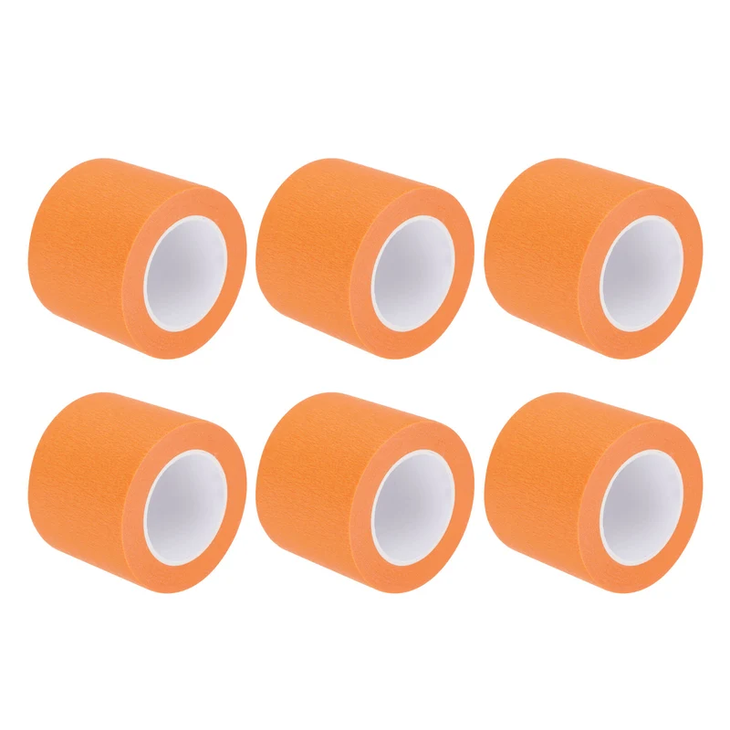 6 Pcs 2 Inch Wide 14 Yards Orange Masking Tape Painters Tape Rolls