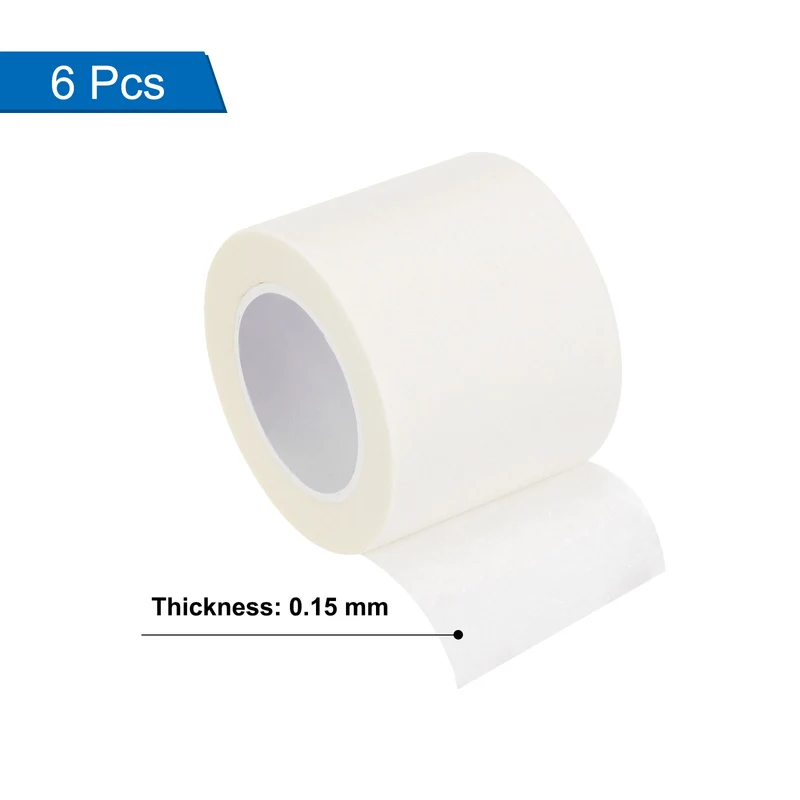 6 Pcs 2 Inch Wide 14 Yards White Masking Tape Painters Tape Rolls