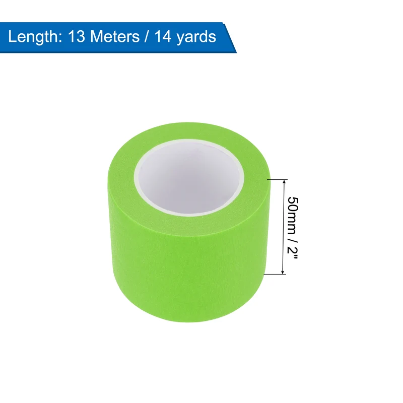 3 Pcs 2 Inch Wide 14 Yards Green Masking Tape Painters Tape Rolls