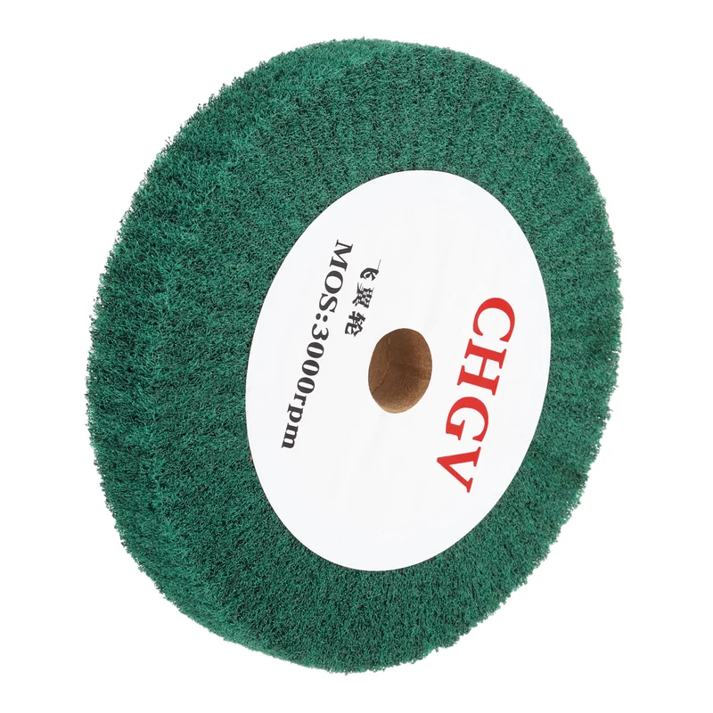 150x25mm 180 Grit Non-Woven Wire Drawing Abrasive Polishing Wheel Green