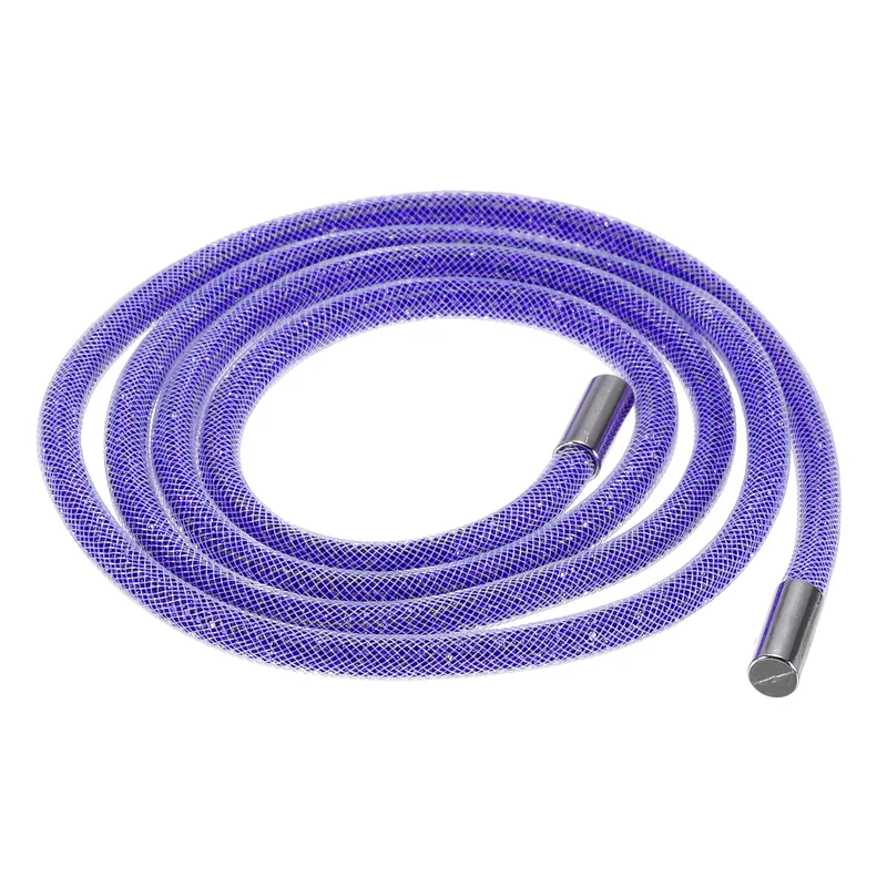 6mm x 120cm Rhinestone Rope Crystal Rope White Mesh Dark Blue Diamond