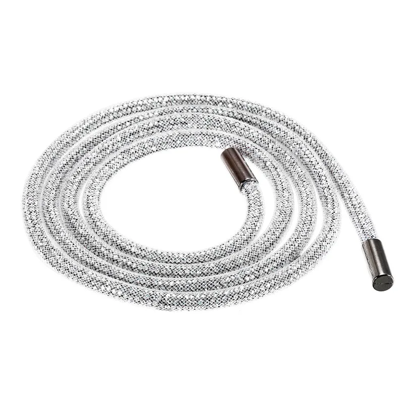 6mm x 120cm Rhinestone Rope Crystal Rope White Mesh White Diamond