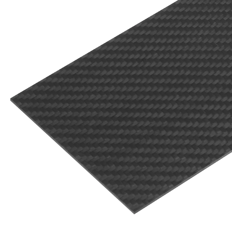 1 Pcs Carbon Fiber Sheet 100x250x1.5mm Matte Surface Twill Weave Panel Sheet