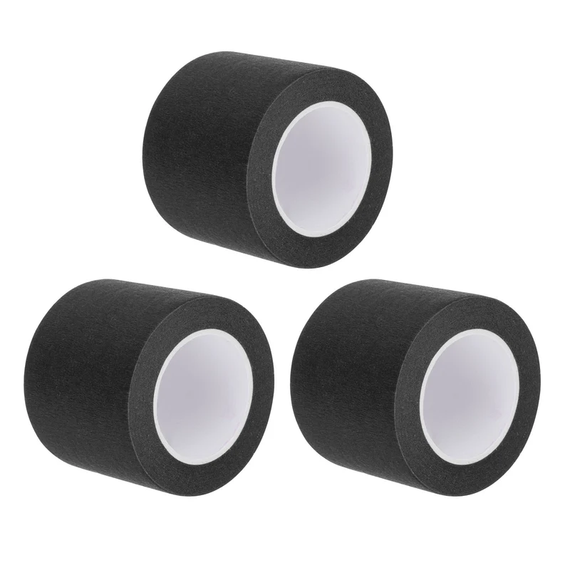 3 Pcs 2 Inch Wide 14 Yards Black Masking Tape Painters Tape Rolls