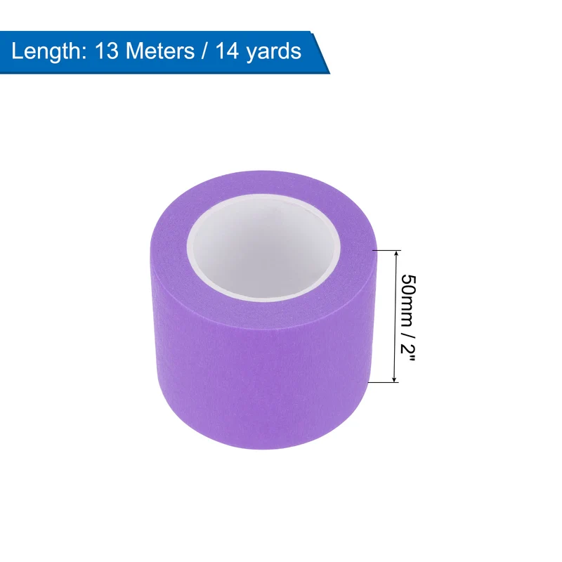 8 Pcs 2 Inch Wide 14 Yards Purple Masking Tape Painters Tape Rolls