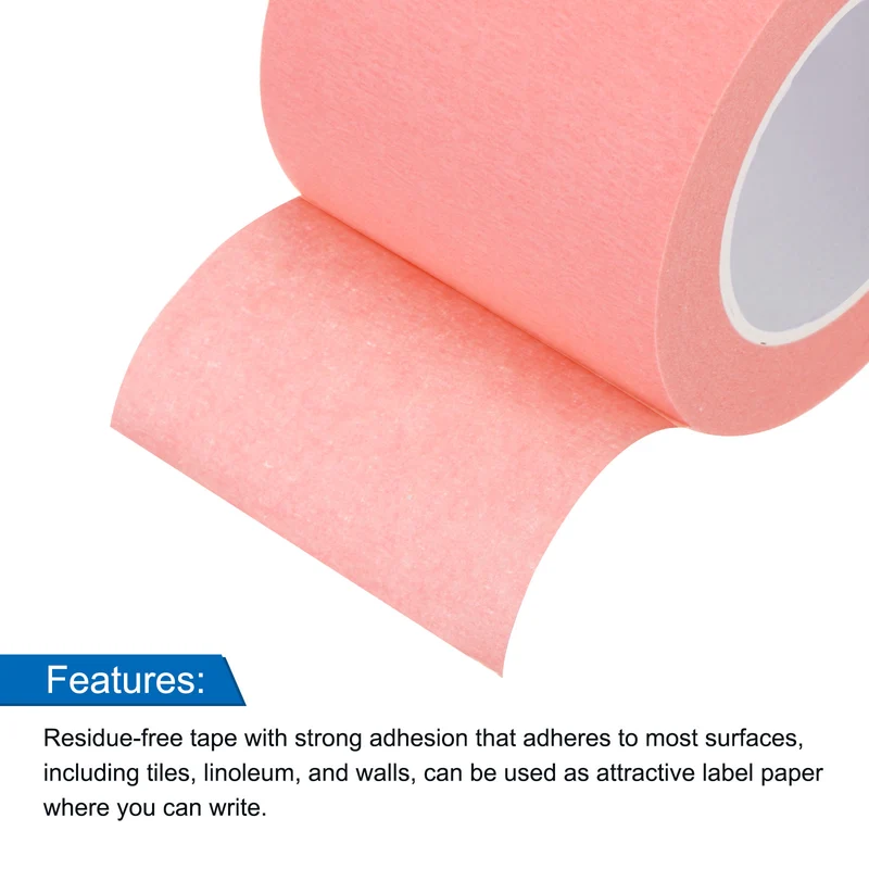 8 Pcs 2 Inch Wide 14 Yards Pink Masking Tape Painters Tape Rolls