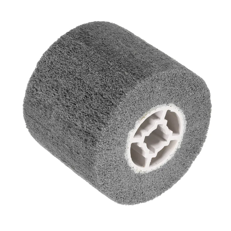 120mmx100mm 80 Grit Non-Woven Nylon Wire Drawing Abrasive Polishing Flap Grey