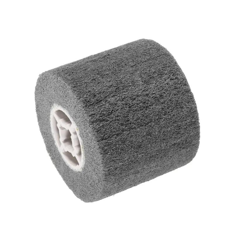 120mmx100mm 40 Grit Non-Woven Nylon Wire Drawing Abrasive Polishing Flap Grey