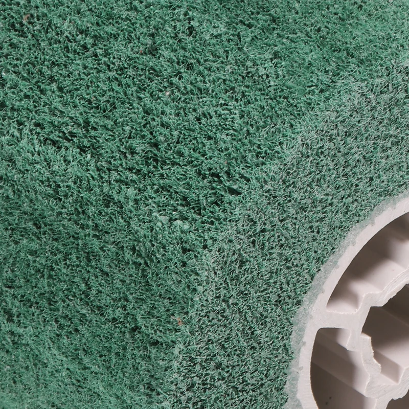 2pcs 180 Grit Non-Woven Nylon Wire Drawing Abrasive Polishing Flap Green