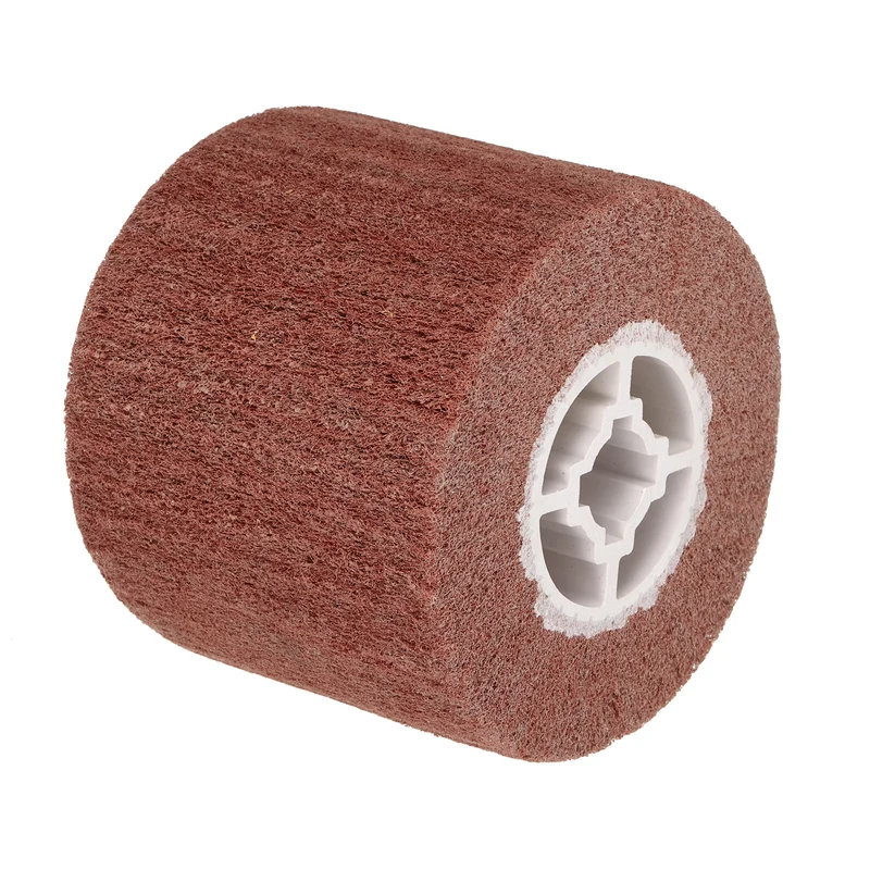 120mmx100mm 240 Grit Non-Woven Nylon Wire Drawing Abrasive Polishing Flap Red