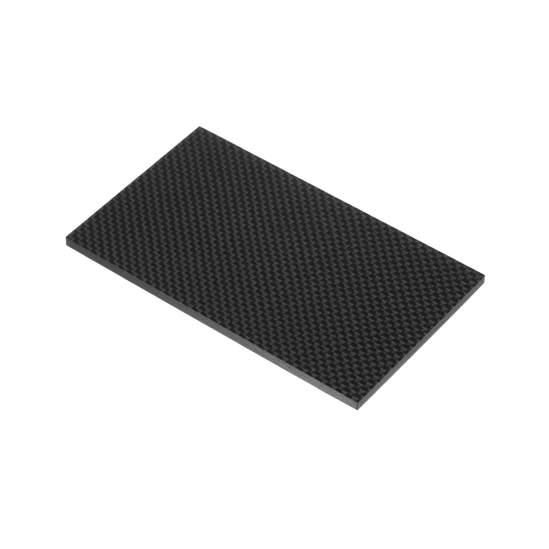 1 Pcs Carbon Fiber Sheet 125x75x4mm Glossy Surface Plain Weave Panel Sheet