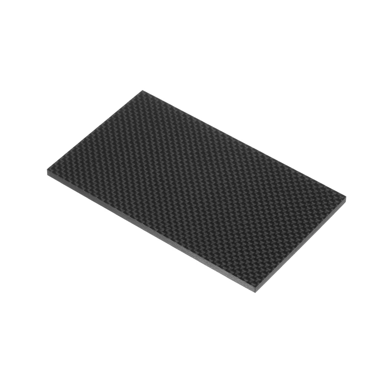 1 Pcs Carbon Fiber Sheet 125x75x1.5mm Glossy Surface Plain Weave Panel Sheet