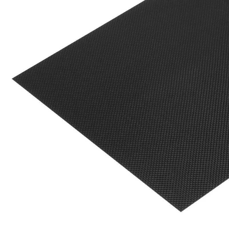 1 Pcs Carbon Fiber Sheet 300x300x0.5mm Glossy Surface Plain Weave Panel Sheet
