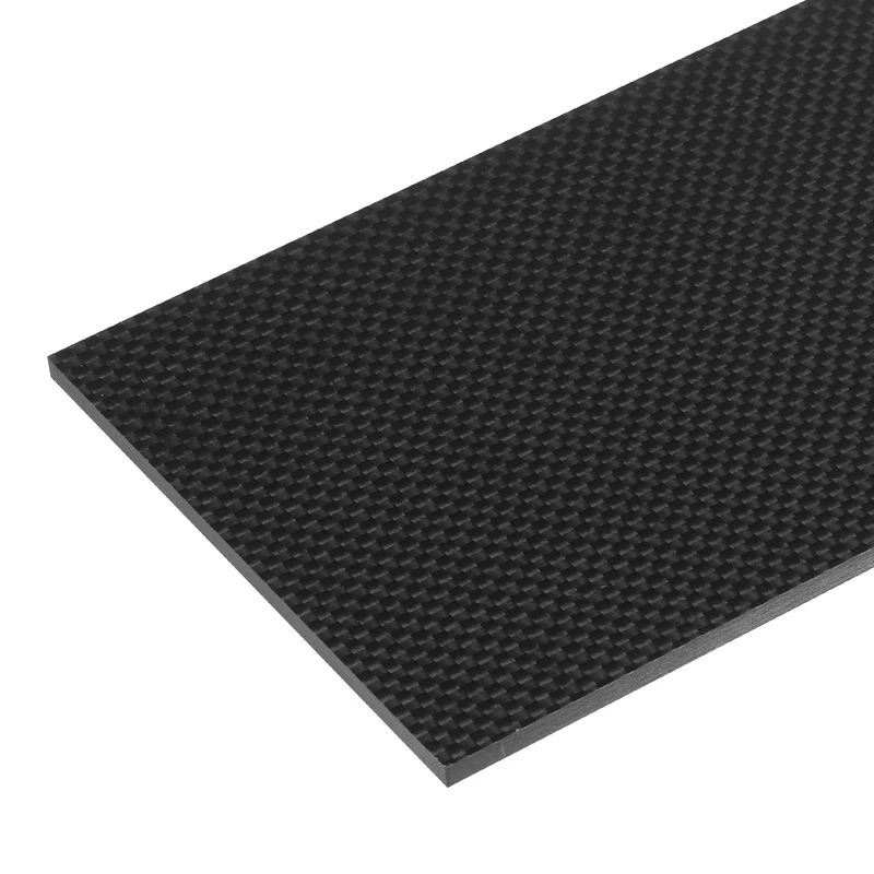 1 Pcs Carbon Fiber Sheet 100x250x5mm Glossy Surface Plain Weave Panel Sheet