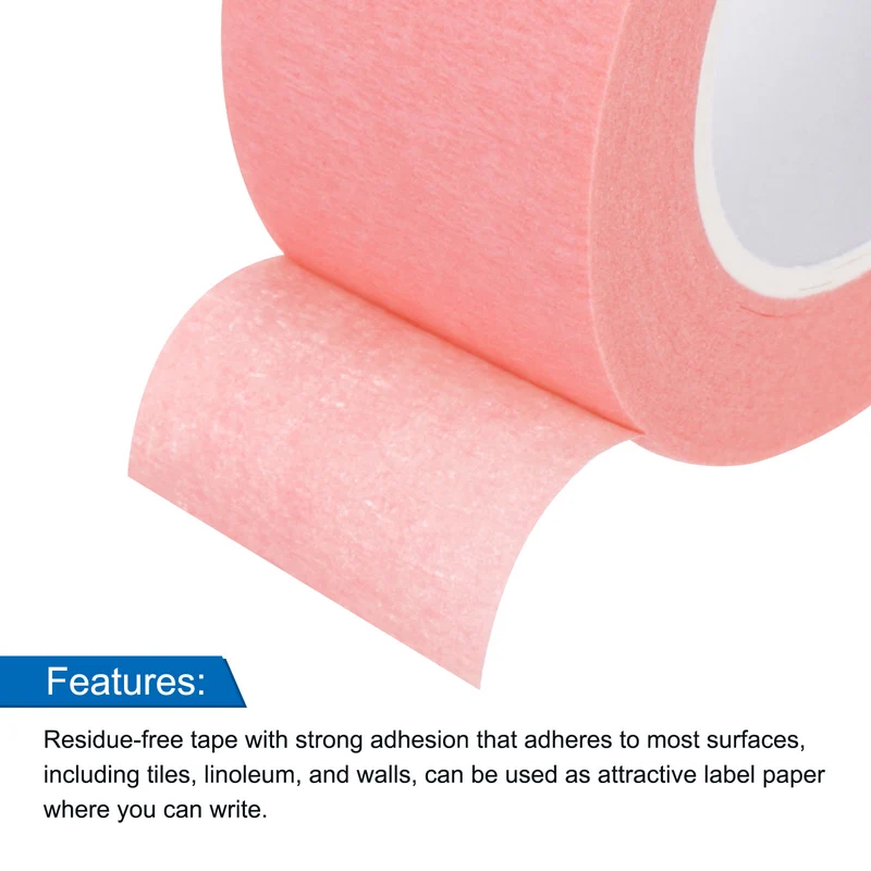 6 Pcs 1 Inch Wide 14 Yards Pink Masking Tape Painters Tape Rolls