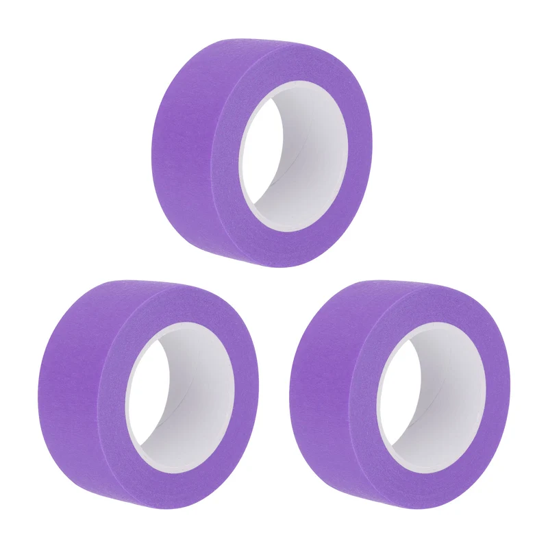 3 Pcs 1 Inch Wide 14 Yards Purple Masking Tape Painters Tape Rolls