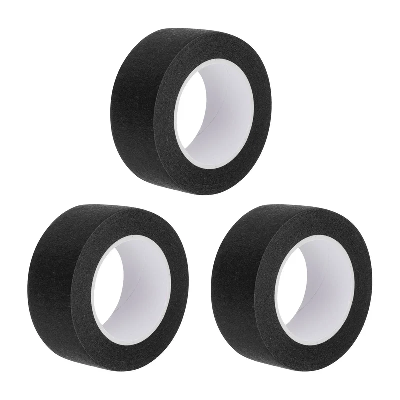 3 Pcs 1 Inch Wide 14 Yards Black Masking Tape Painters Tape Rolls