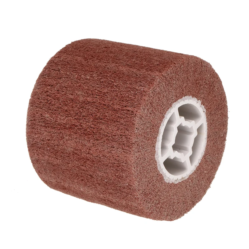 120mmx100mm 180 Grit Non-Woven Nylon Wire Drawing Abrasive Polishing Flap Red