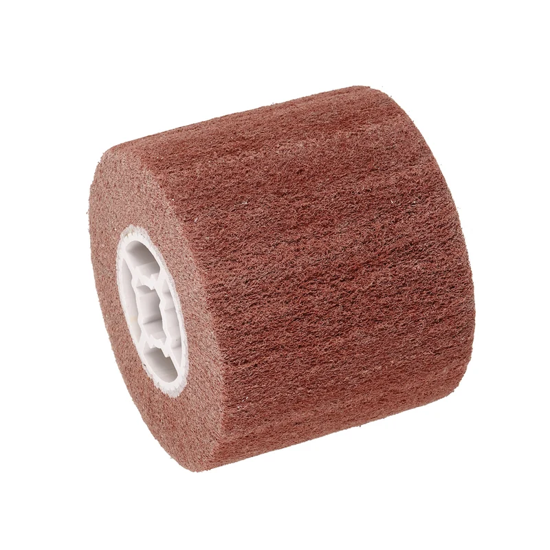 120mmx100mm 180 Grit Non-Woven Nylon Wire Drawing Abrasive Polishing Flap Red