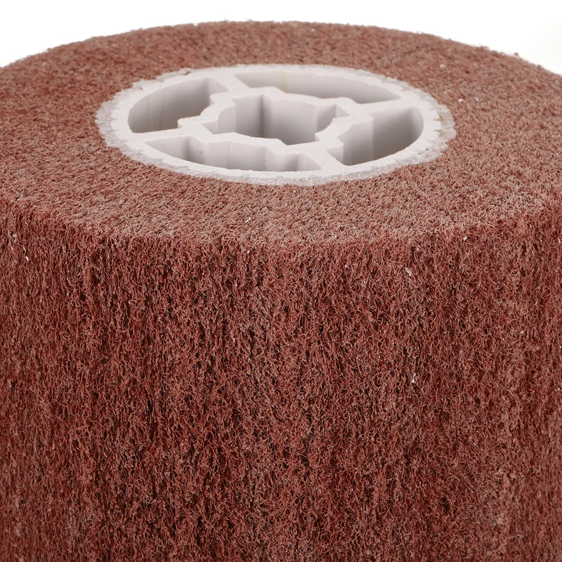 120mmx100mm 180 Grit Non-Woven Nylon Wire Drawing Abrasive Polishing Flap Red