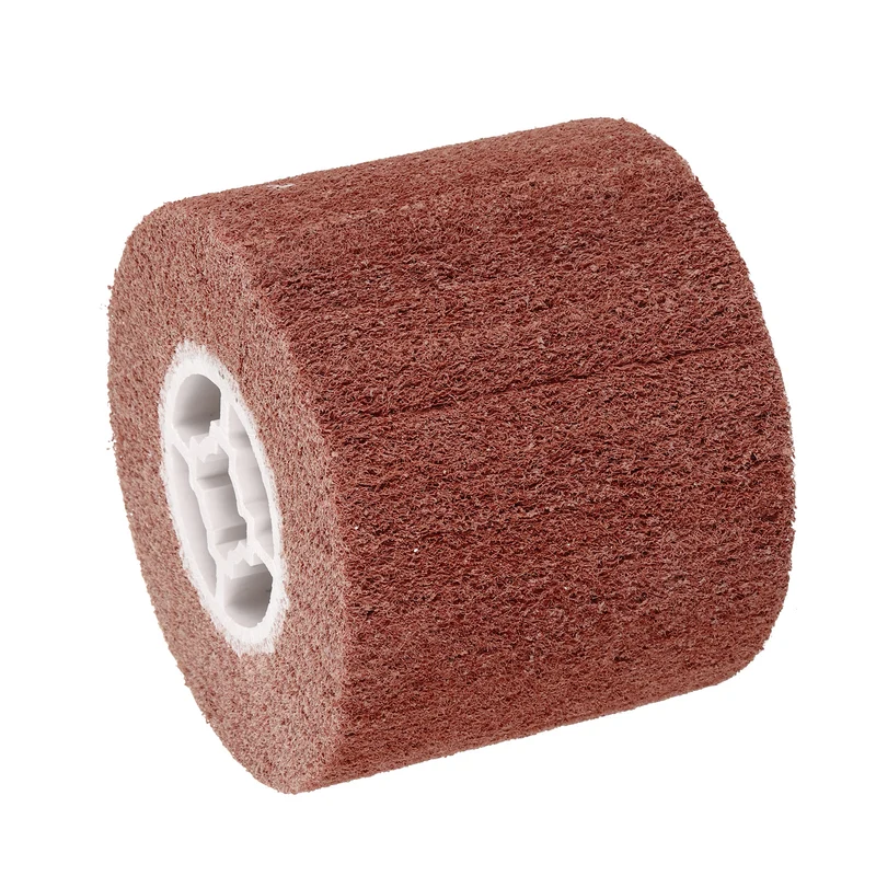 120mmx100mm 60 Grit Non-Woven Nylon Wire Drawing Abrasive Polishing Flap Red