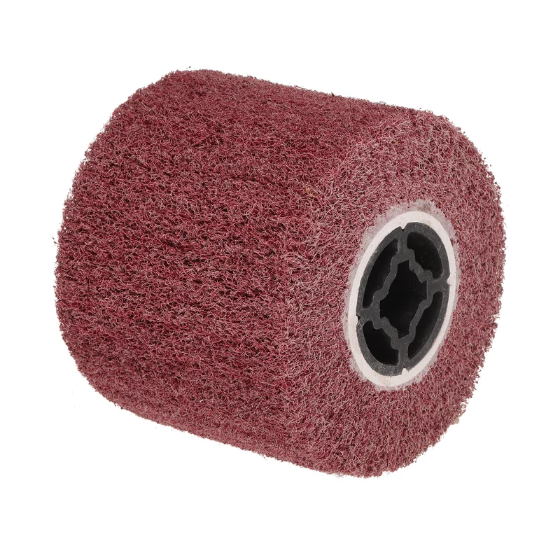 120mmx100mm 40 Grit Non-Woven Nylon Wire Drawing Abrasive Polishing Flap Red
