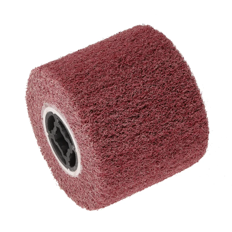 120mmx100mm 40 Grit Non-Woven Nylon Wire Drawing Abrasive Polishing Flap Red