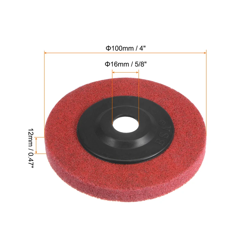 5pcs Polishing Wheel 4" x 5/8" Abrasive Wheels Sanding Buffing Disc 240 Grit