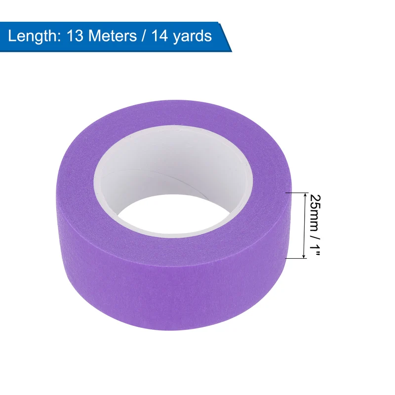 8 Pcs 1 Inch Wide 14 Yards Purple Masking Tape Painters Tape Rolls