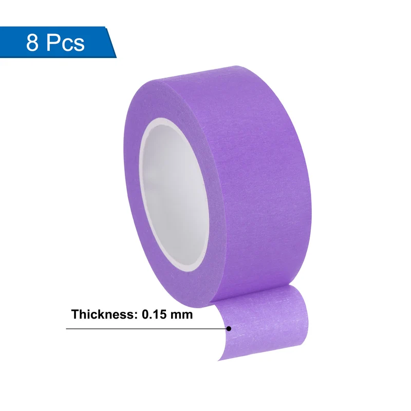 8 Pcs 1 Inch Wide 14 Yards Purple Masking Tape Painters Tape Rolls