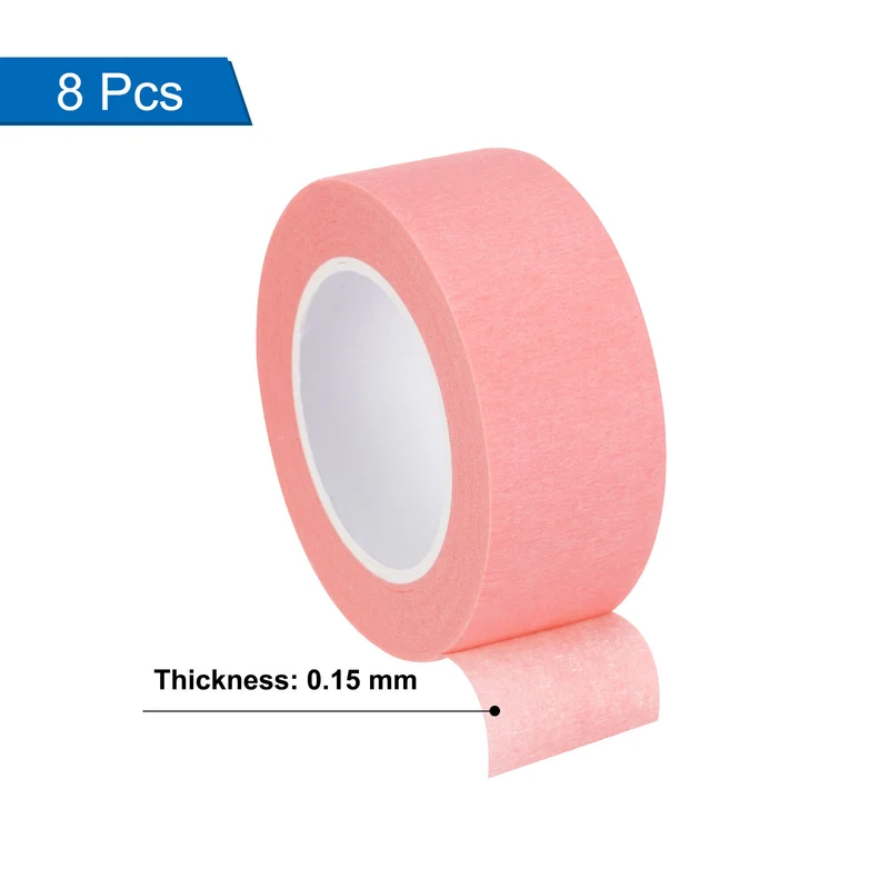 8 Pcs 1 Inch Wide 14 Yards Pink Masking Tape Painters Tape Rolls